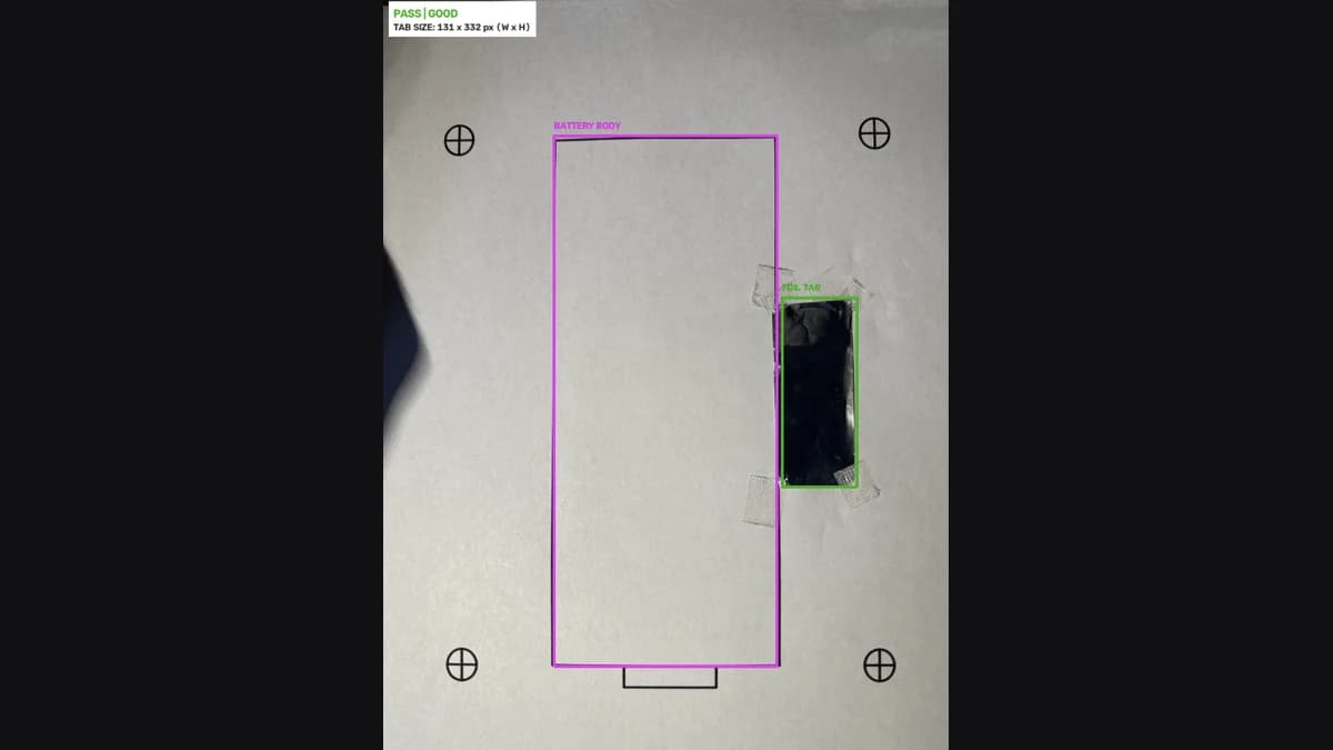 Battery Tab Vision Inspection Pipeline